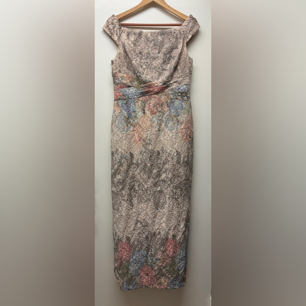 Adrianna Papell Matelessa Long Column Dress